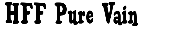 HFF Pure Vain font preview